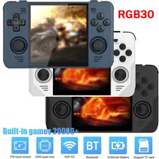 RGB30 Retro Handheld Game Console 4 Inch IPS 720*720 64G/128G/256G 10000+ Games