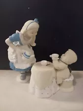 Dept 56 Snowbabies Alice In Wonderland " Tea For Two" 2000