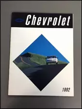 1992 Chevrolet 72-page Car Brochure Catalog - Canada Camaro Corvette Caprice