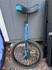 Vintage Torker Unistar CX Unicycle Single Wheel Bike CHROME Blue