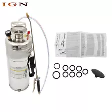 Stainless Steel Sprayer Pump Sprayer W/ Adjustable Nozzle Hose 1/1.5/2/3/3.5Gal