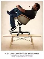 Ice Cube * POSTER * Charles & Ray Eames Le Chaise Lounge Chair WALL ART Print