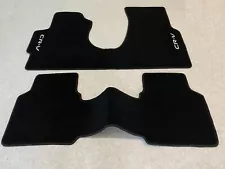 For Honda CR-V CRV Automatic Transmission Floor mats carpet Black 2 pcs 1997/01