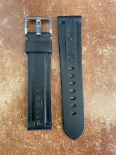 Authentic Officine Panerai Black Rubber Watch Strap Band