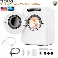 Ginkman 2 In 1 9 L Mini Portable Washing Machine Dryer Combo for Baby Clothes