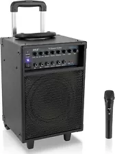 Wireless Portable PA System-400W Bluetooth Compatible Rechargeable Battery ...