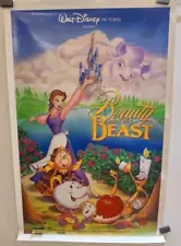 Original 1991 Disney BEAUTY AND THE BEAST DS Movie Poster 27 x 41 - Numbered