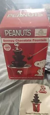 Peanuts Snoopy Chocolate Fondue Fountain Spoony Spins on Top NIB