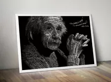 ALBERT EINSTEIN Bussiness Success Home Work Art Decor Motivation POSTER CANVAS