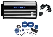 Hifonics ZTH-1225.1D Zeus 2200w Mono Class D Compact Car Audio Amplifier+Amp Kit