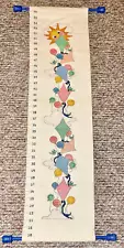 Growth Chart Handcrafted Cross Stitch Balloons Kites w/Dwl Baby Child NICE!!