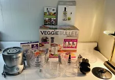 Veggie Bullet VBR-1001 Electric Spiralizer Food Processor with Accessories WORKS