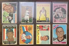 Vintage Baseball Card Collection Lot 1950s to 1990s w/250 Cards/HOFers/Rookies