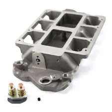 Chevy Small Block SBC 6-71 8-71 Blower Aluminum Intake Manifold Satin