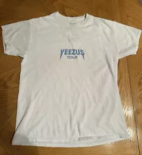 Yeezus Kanye West Tour 2013 Official Merch Medium White T Shirt 100% Cotton