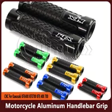 CNC For Kawasaki KFX400 KFX700 KFX 400 700 Motorcycle Aluminum Handlebar Grip (For: 2007 Kawasaki KFX700)