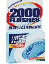 1 box 2000 Flushes Automatic Toilet Bowl Cleaner Blue plus Detergents Deodorizes