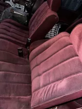 1991-1996 Chevy caprice front maroon cloth bench seats