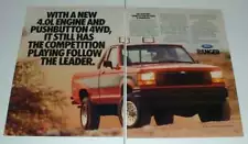 1990 Ford Ranger STX 4x4 Pickup Truck Ad - Leader!