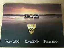 Rover 2300 2600 3500 Car Sales Brochure 3255/F