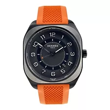 NEW Hermes H08 Mens Automatic W049430WW00 Box And Papers Titanium Watch