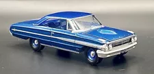 1963 Ford Galaxie 500 427 V8 - Guardsman Blue - 1:64 Scale - Free Shipping