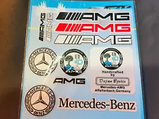 SALE 2024- CAR 3D STICKER SET Emblem Sticker For AMG Mercedes Benz