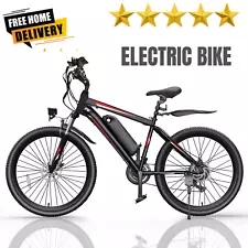 Electric Bike for Sale 26'' 500W 48V Ebike for Adults Mountain Commuter Bicycle-