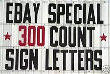 300 Changeable Flex Letters for Portable Outdoor Marquee Signs 8" on 9" back