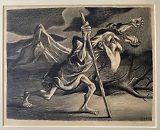 William Gropper (American 1897-1977) "Diogenes" 1950 Signed AAA LIthograph