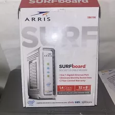 ARRIS SURFboard SB6190 DOCSIS 3.0 32 x 8 Gigabit Cable Modem White (Fast ship)**