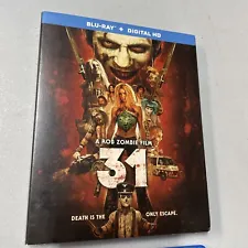 31 (Blu-ray, 2016) W Slipcover! HD Code! Rob Zombie Film. Fast Free Shipping!