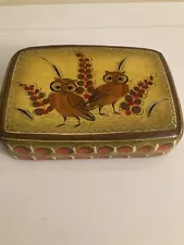 Sermel Paper Mache Trinket Box