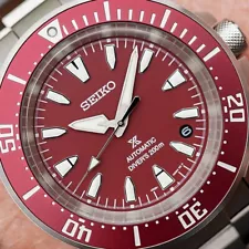 Seiko Prospex Diver Samurai Red Dial Stainless Steel Watch SRPL11