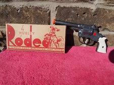 Hubley RODEO 1950's Unfired Diecast Toy Cap Gun New Old Stock w/ Original Box