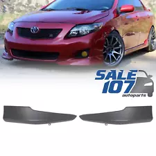 For 2009-2010 Toyota Corolla Front Bumper Sport Lip Valance Splitter Spoiler 2Pc