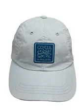 Costa Del Mar Hat Longboat Patch Light Blue Adjustable Baseball Cap Fishing Fish