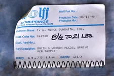 Wolff Smith & Wesson 4006 / 5906 40 S&W / 9mm 14.75 LB Recoil Spring