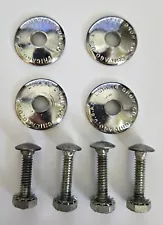 Four Used Ludwig Washer w/ Nut and Bolts for Tom Mount