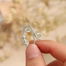 Rings For Anxiety For Women Ring Adjustable Finger Single Coil Spiral SALE