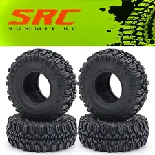 1.0" Mud / All Terrain Tires for TRX4M Axial SCX24 FCX24 1/24 1/18 RC Crawler