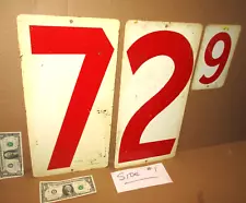 OLD GAS PRICE - Number Signs - VINTAGE - 3 BIG SIGN for ONE CRAZY LOW $42.99 BID