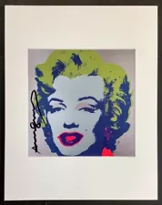 ANDY WARHOL - MARILYN MONROE - 11x14 PRINT - FRAME READY - Hand Signed Signature