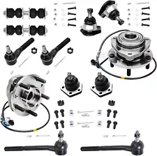 12pc Front Wheel Hub Tie Rod Kit for Blazer S-10 Jimmy Sonoma Hombre Bravada 4WD