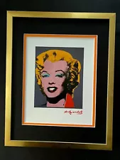 ANDY WARHOL 1984 SIGNED BEAUTIFUL MARILYN MONROE PRINT MATTED TO 11X14