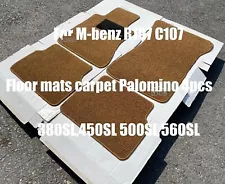 For M-benz R107 C107 Floor mats carpet Palomino 4pcs 380SL,450SL 500SL 560SL