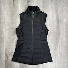 Lululemon Down For It All Vest Black Size 6 Goose Down Running Windproof