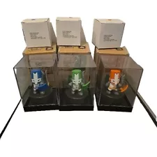 Lot 3 Castle Crashers Blue Orange Green Knight Figures The Behemoth With Boxes