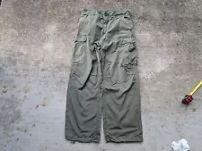 1969 4th Model Jungle Fatigue Pants OG-107 Poplin Vietnam '60s Rip-Stop Trousers