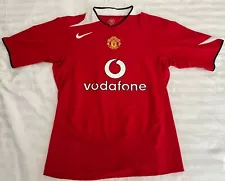 Vintage Nike Manchester United Kit Jersey Mens Medium 2004/06 Retro Vodafone